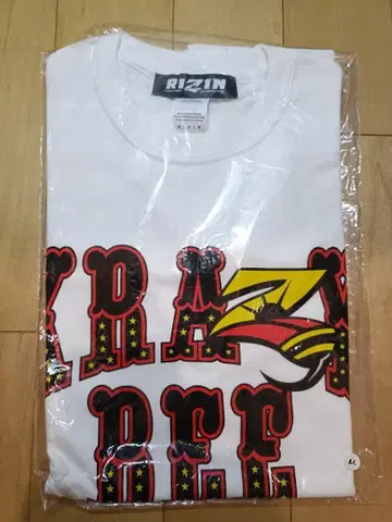 RIZIN KRAZY BEE 티셔츠 화이트 M 사이즈 미개봉 새상품