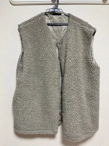 dazzy 보아 다운 베스트 M 사이즈 그레이