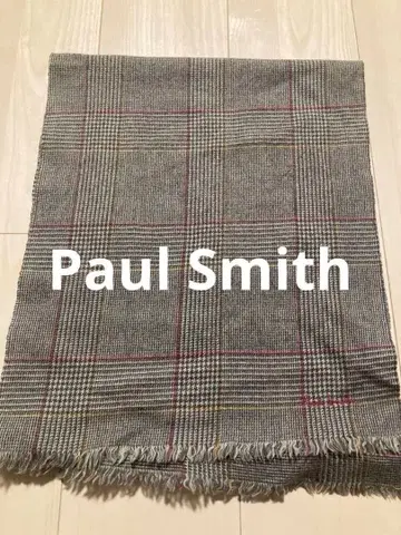 폴스미스 머플러 그레이 체크 핑크