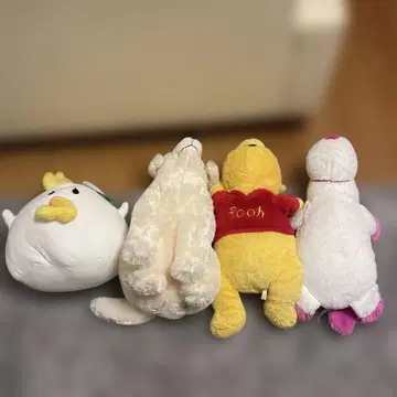 푸우와 봉제 인형 세트