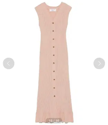 snidel organic 내로우 니트 원피스