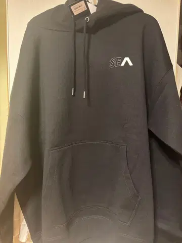 RVCA WIND AND SEA 블랙 후드티 L