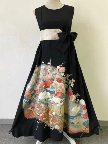 3205 기모노 토메소데 리메이크 드레스 원피스