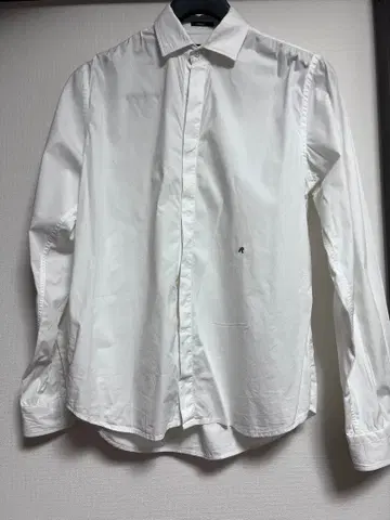 REPLAY 화이트 레귤러 핏 셔츠