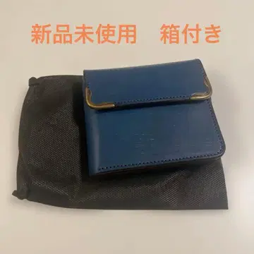 [ 미사용 새상품 박스 포함 ] CLAMP 2단 접이식 지갑 블루