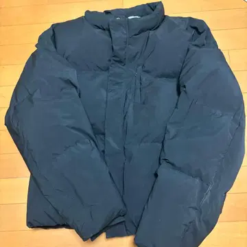 C/N PEACH WASHER PUFFER 블랙 다운 자켓