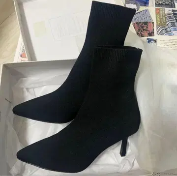 니트 숏부츠 블랙 L