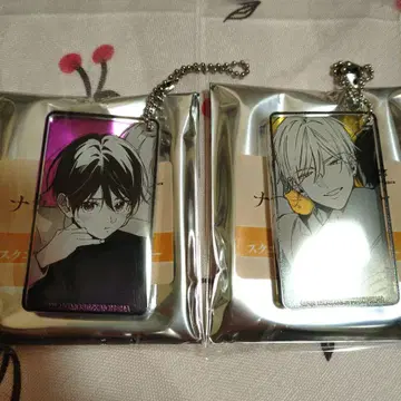 나카마데 아이시테 트레이딩 스퀘어 아크릴 키링