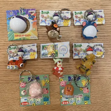 새상품 미사용 포켓몬 소프트 키링 방울 열쇠고리 레트로