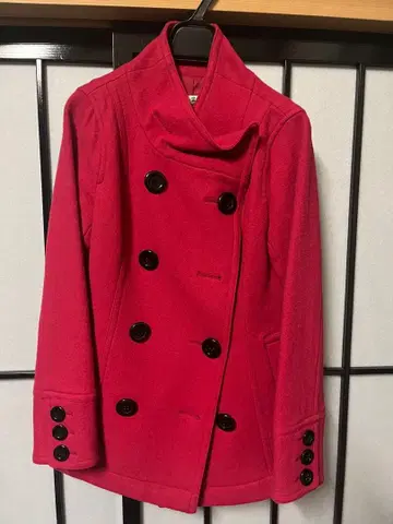 핑크색 피코트 사이즈 38