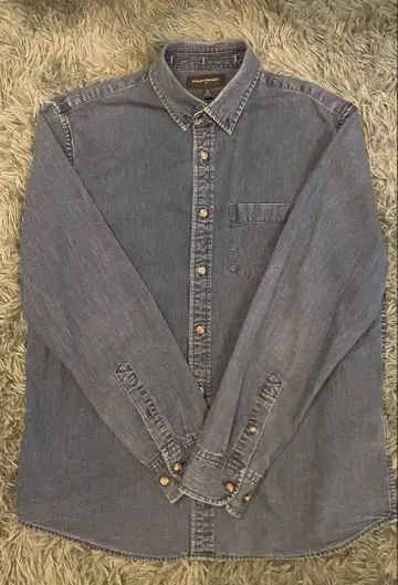 BANANA REPUBLIC 데님 셔츠 M 인디고 남성용 새상품급