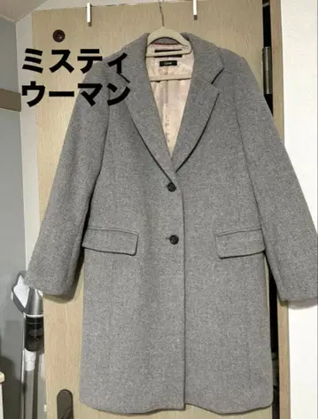 미스티우먼 그레이 체스터 코트 S