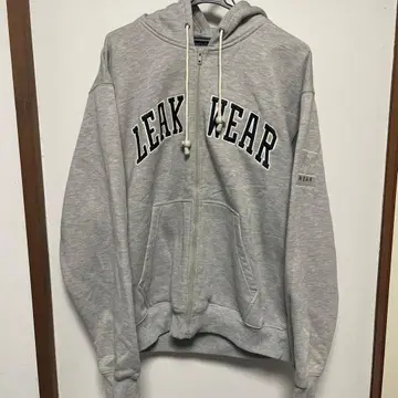 LEAK WEAR 그레이 집업 후드티