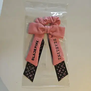 새상품 blackpink 응원봉 리본 스크런치 블루핑크 스크런치