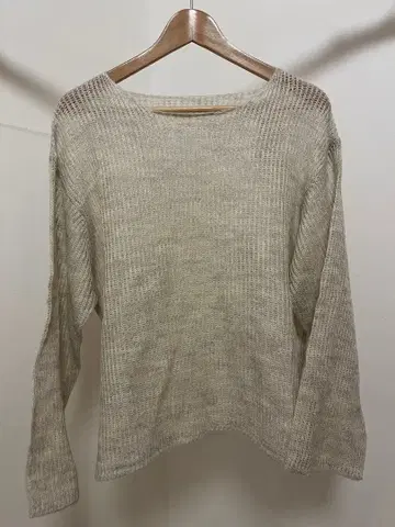 meilmada 소프트 시어 루즈 니트 베이지