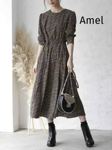 새상품급 Amel 레오파드 원피스