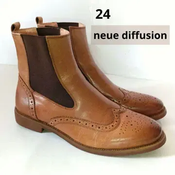 컨디션 최상 neue diffusion 브라운 사이드 고어 부츠 윙 칩