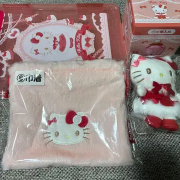 헬로키티 마스코트 복조리 소품함 파일 케이스 세트