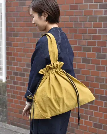 OURHOME 아워홈 접이식 발수백 머스타드 에코백