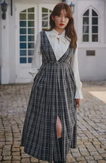 Herlipto Classic Plaid Jumper Dress
