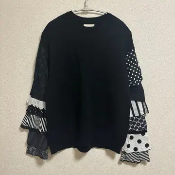 BEAMS BOY 별주 TORI-TO 우라케 티어드 크루넥 맨투맨