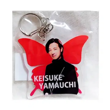 [ 익명 배송 ] 야마우치 케이스케 홍의 나비 아크릴 키링 001