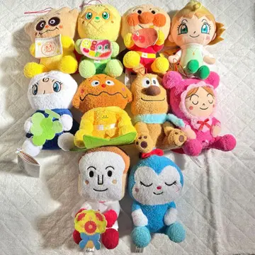 호빵맨 봉제 인형 10개