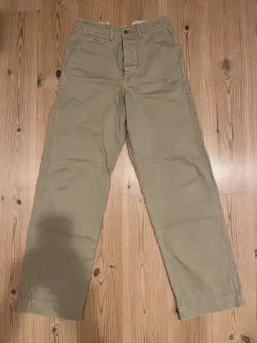 알파 ALPHA 트라우저 면 팬츠 카키