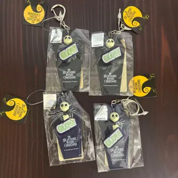 나이트메어 비포 크리스마스 키링 블랙 2개 네이비 2개