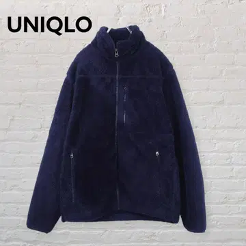 UNIQLO 방풍 아우터 플리스 자켓 네이비 M 안감 부착