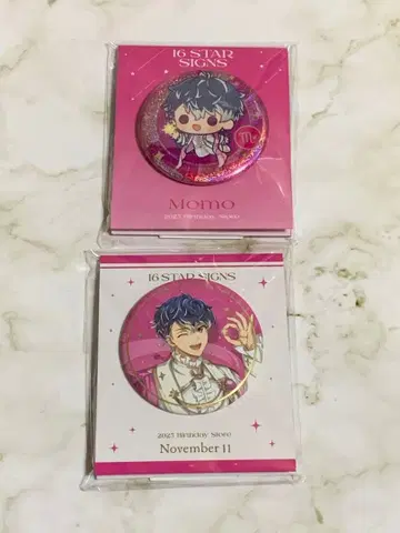 아이나나 벌스데이 스토어 캔뱃지 등신 SD 캐릭터 모모