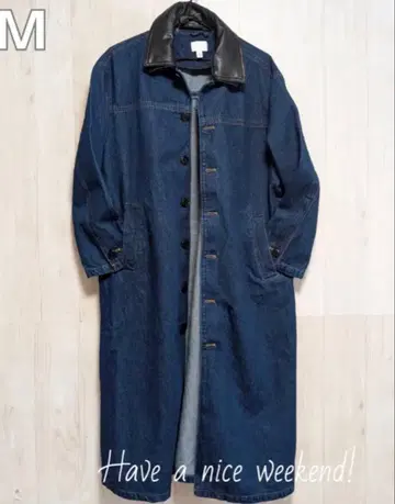 h&m 롱 데님 코트