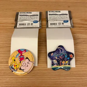 포켓몬 천문대 캔뱃지 시크릿 피카츄 삐삐 폴리곤 2개 세트
