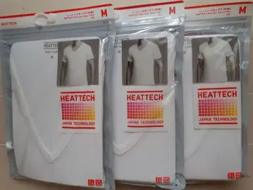 유니클로 히트텍 V넥T 화이트 M 3장 세트