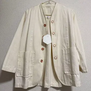 FIRMUM 아이보리 노카라 자켓 XS