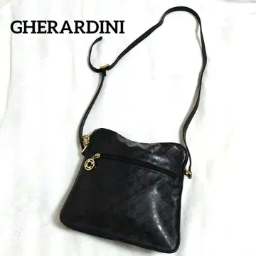 게라르디니 미니 숄더백 소프티 골드 금장 장식 미니백 올 패턴