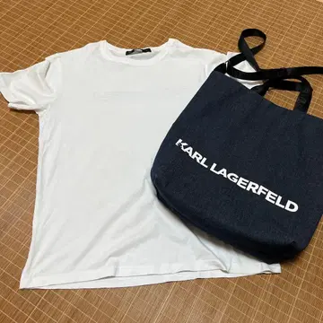 KARL LAGERFELD 토트백 T셔츠 2세트