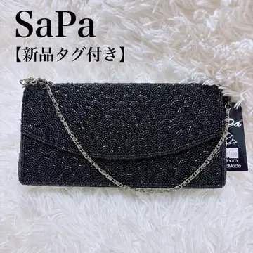 [ 새상품 ] SaPa 비즈 자수 핸드백 숄더백 클러치 일본 의류