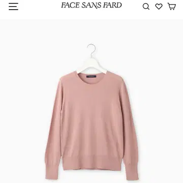 미사용 새상품 신키 유코 드라마 착용 핑크 베이지 스웨터