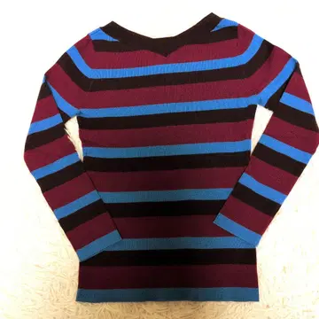 ANAYI 보더 무늬 니트 스웨터 36 사이즈