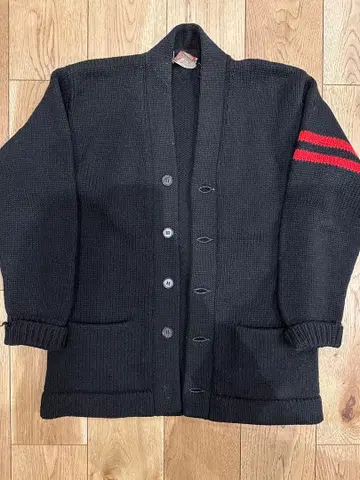 50년대 로우 게이지 울 니트 가디건 M 사이즈