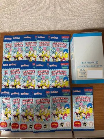 산리오 캐릭터 대상 스퀘어 마그넷 1 박스 16개입