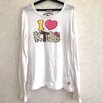 헬로키티 롱T 화이트 L 키티 산리오