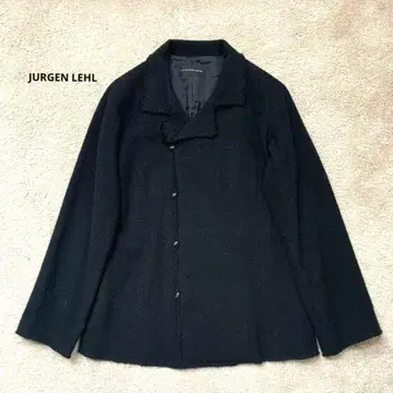 [ 새상품급 ] 요건 레일 실크 혼방 자켓 블랙 코트 테일러드