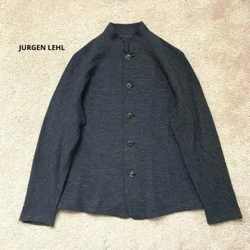 [ 새상품급 ] 요건 레일 알파카 니트 자켓 가디건 그레이