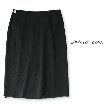 새상품급 Jurgen Lehl 울 실크 랩스커트