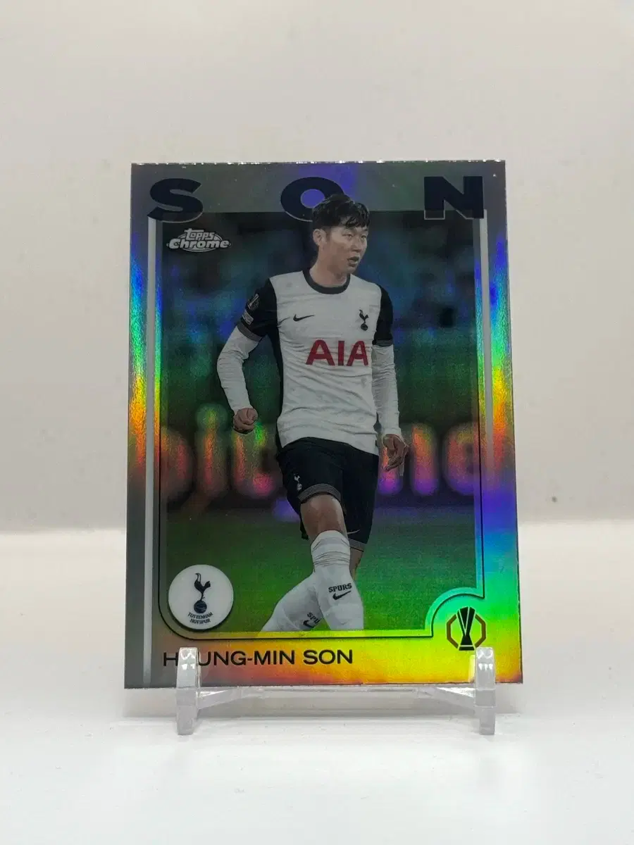 Topps Chrome 손흥민 선수 카드 실버