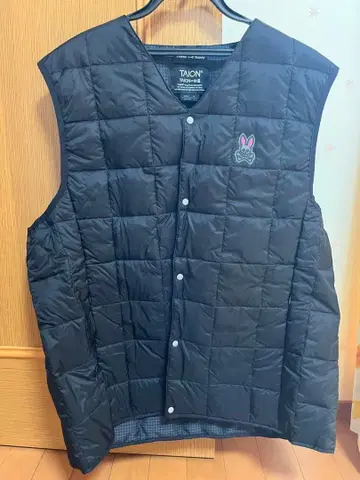 [ 새상품급 ] Psycho Bunny TAION 다운 자켓 XL 블랙