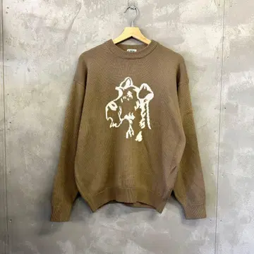 KELENFORD 강아지 패턴 니트 스웨터 슈나우저 동물