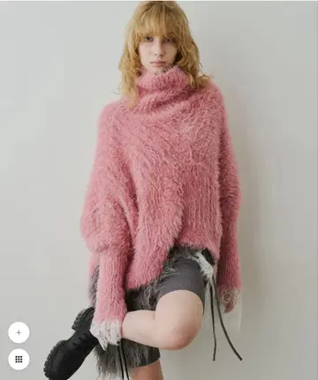 [라벨에튀드] MIX 페더얀 볼륨 터틀 니트